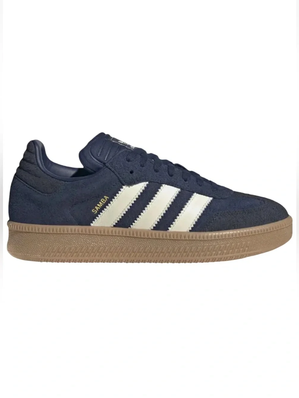 adidas Samba XLG Night Indigo Cream White JS3827 Men’s New size 9.5 blue /black